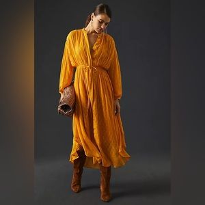 *SOLD ON FB MP* BY ANTHROPOLOGIE ALLENE SHIMMER MAXI DRESS